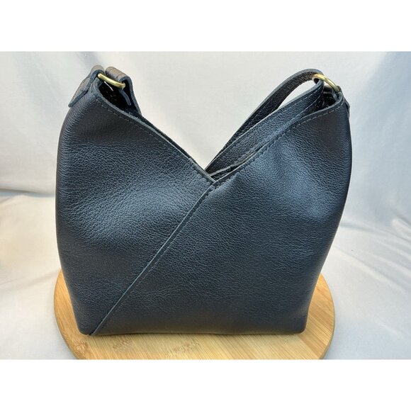 Portland Leather Goods Naomi Small Black Shoulder Bag NWOT - Picture 4 of 7